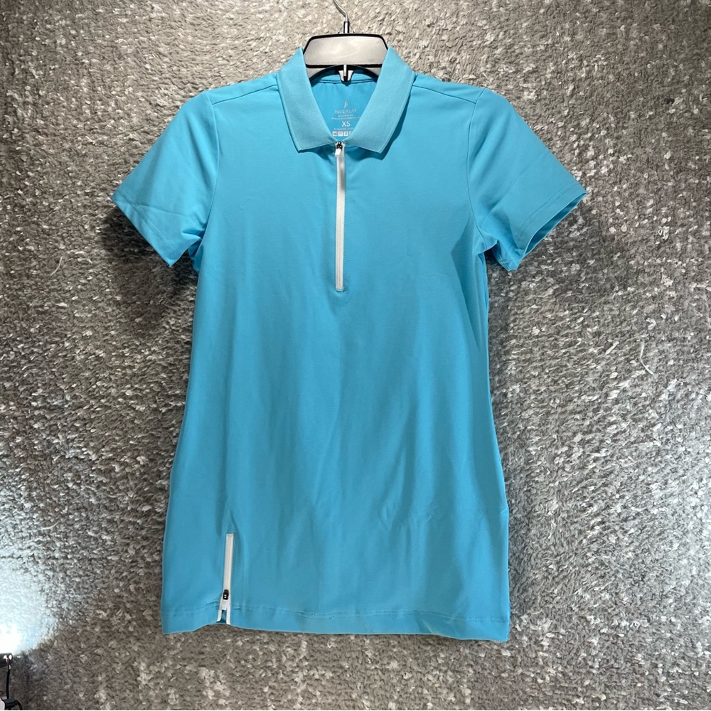 Hiverlay Collared Mini Golf Dress Size XS Blue Performance Polyester